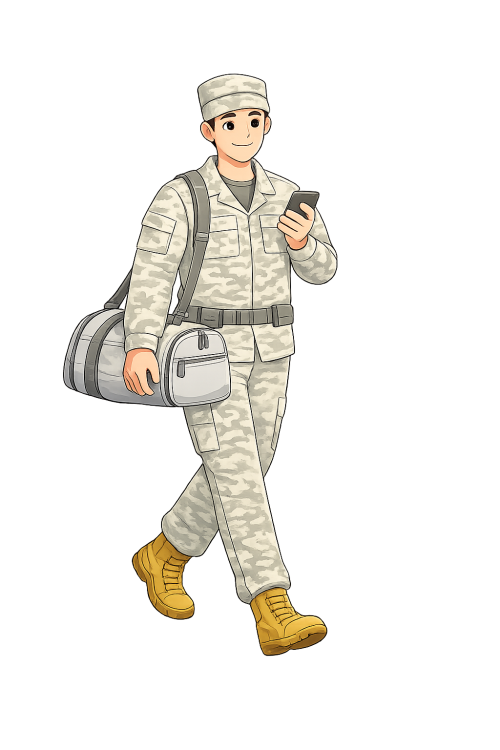 soldier_walking_with_smartphone
